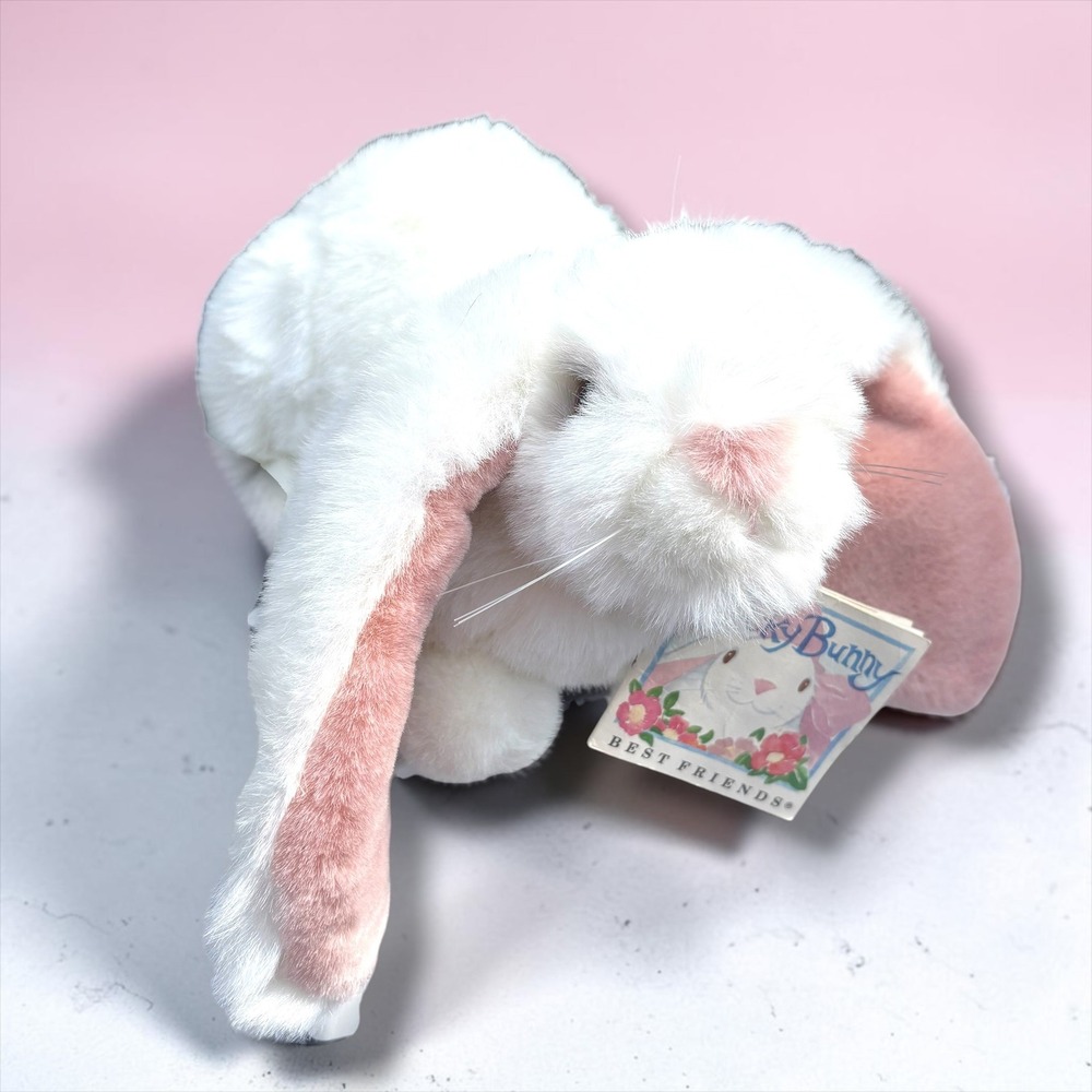 Vintage Gund Best Friends Becky Bunny Plush White Lop Eared Rabbit  11 inch